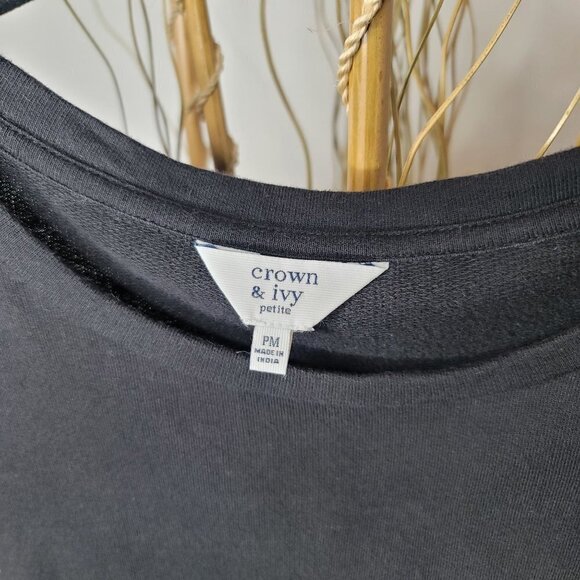 Crown & Ivy Blouse Womens Petite Medium - Picture 4 of 7